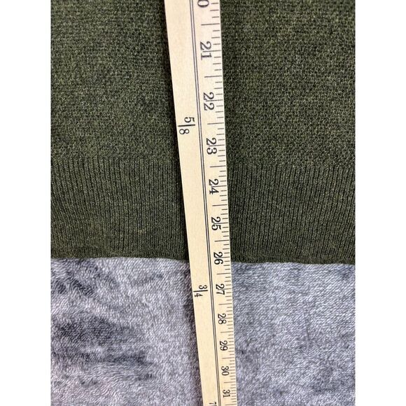 SOLD Ralph Lauren Purple Label Slim-Fit Suede-Trimmed Cashmere 1/2 Zip Sweater L - Picture 10 of 12